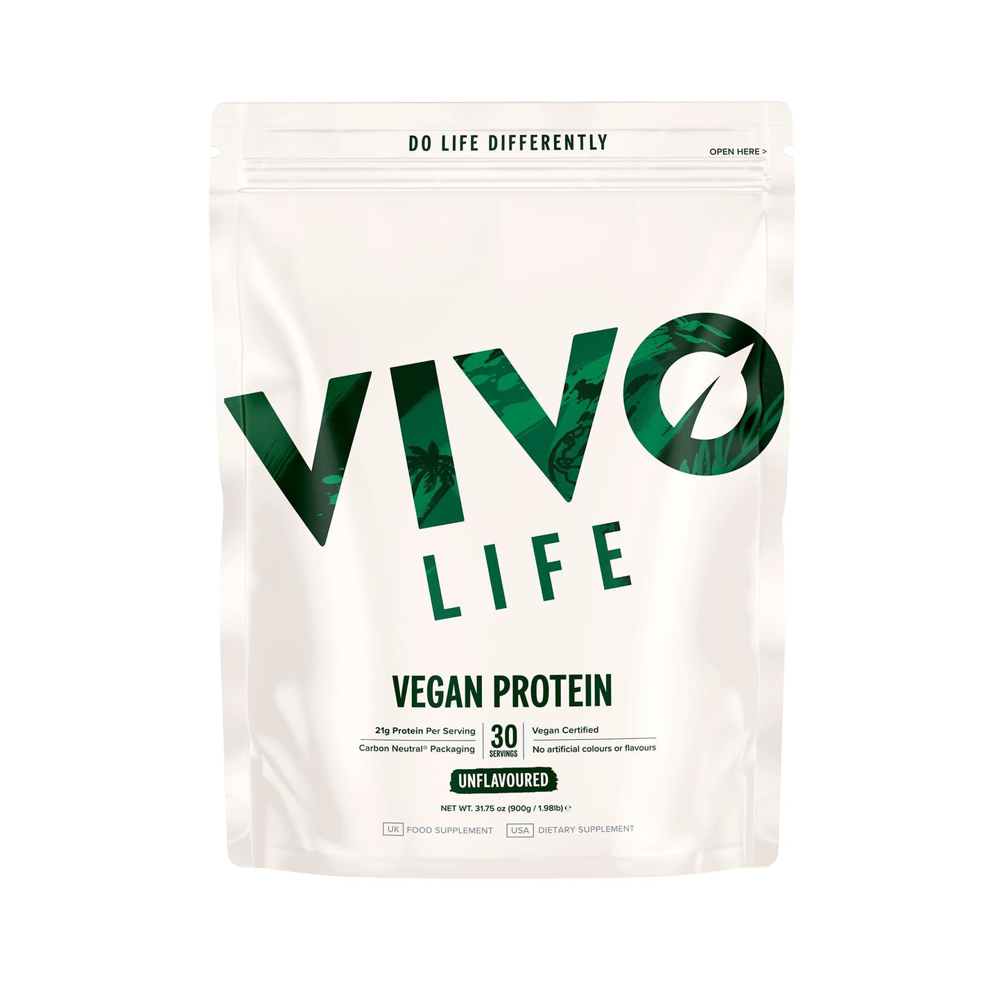 Vivo Life Vegan Protein Unflavoured - UK Food & Drink - 5060572521681