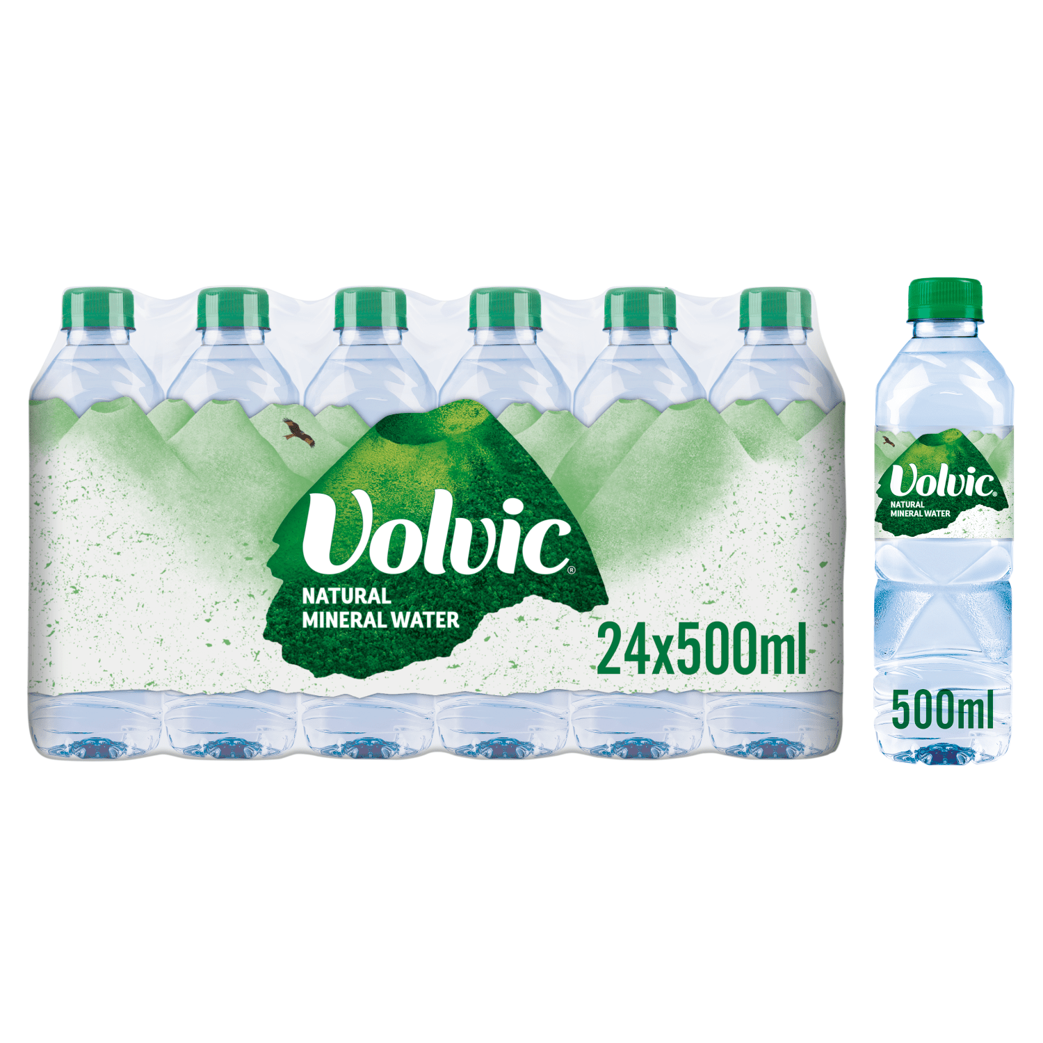 Volvic Natural Mineral Water 500ml - UK Food & Drink - 3057640100673
