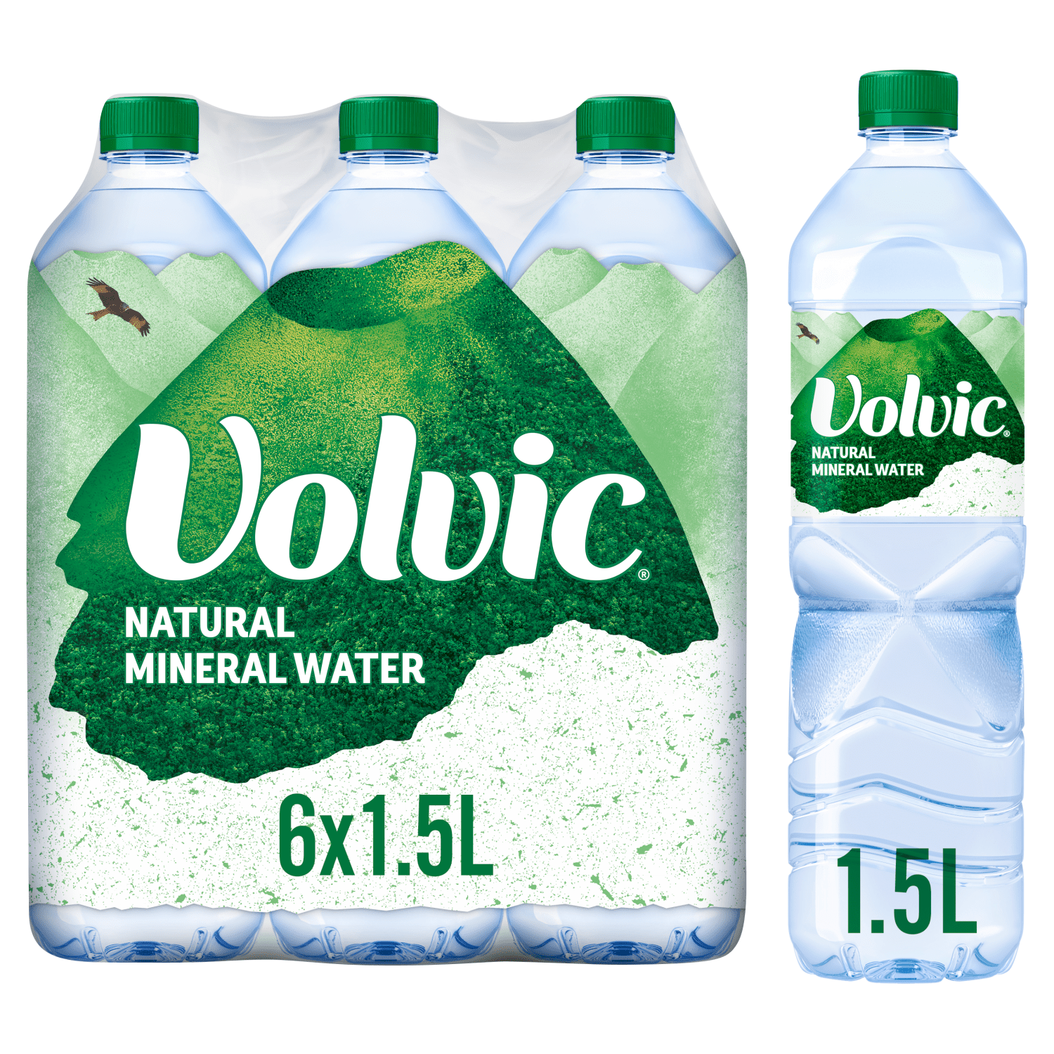 Volvic Natural Mineral Water 6 x 1.5L - UK Food & Drink - 3057640100833