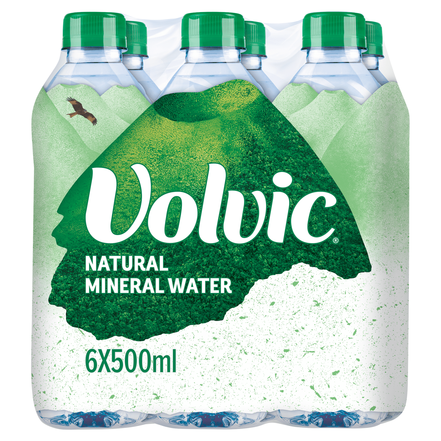 Volvic Natural Mineral Water 6 x 500ml - UK Food & Drink - 3057640117268