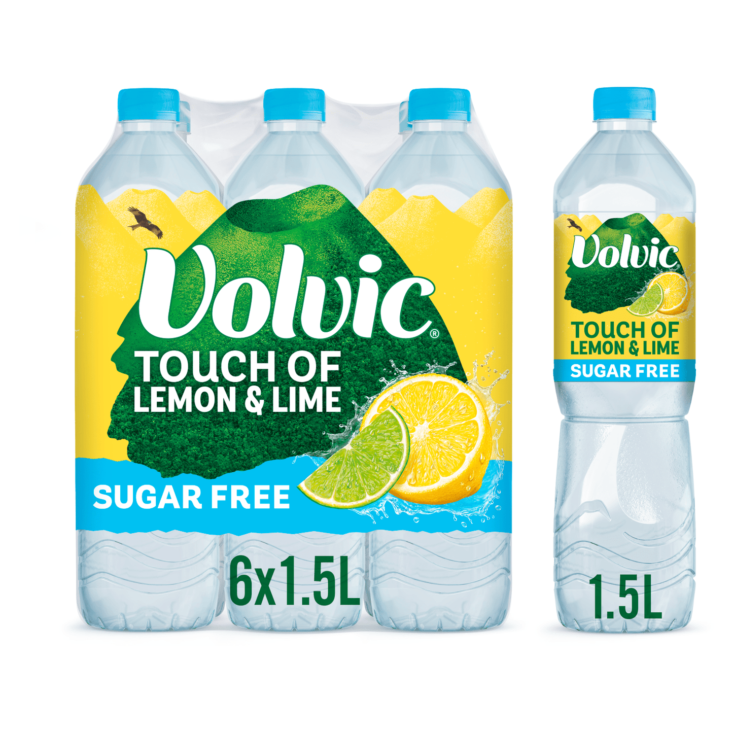 Volvic Touch of Lemon & Lime 1.5L - UK Food & Drink - 3057640316098