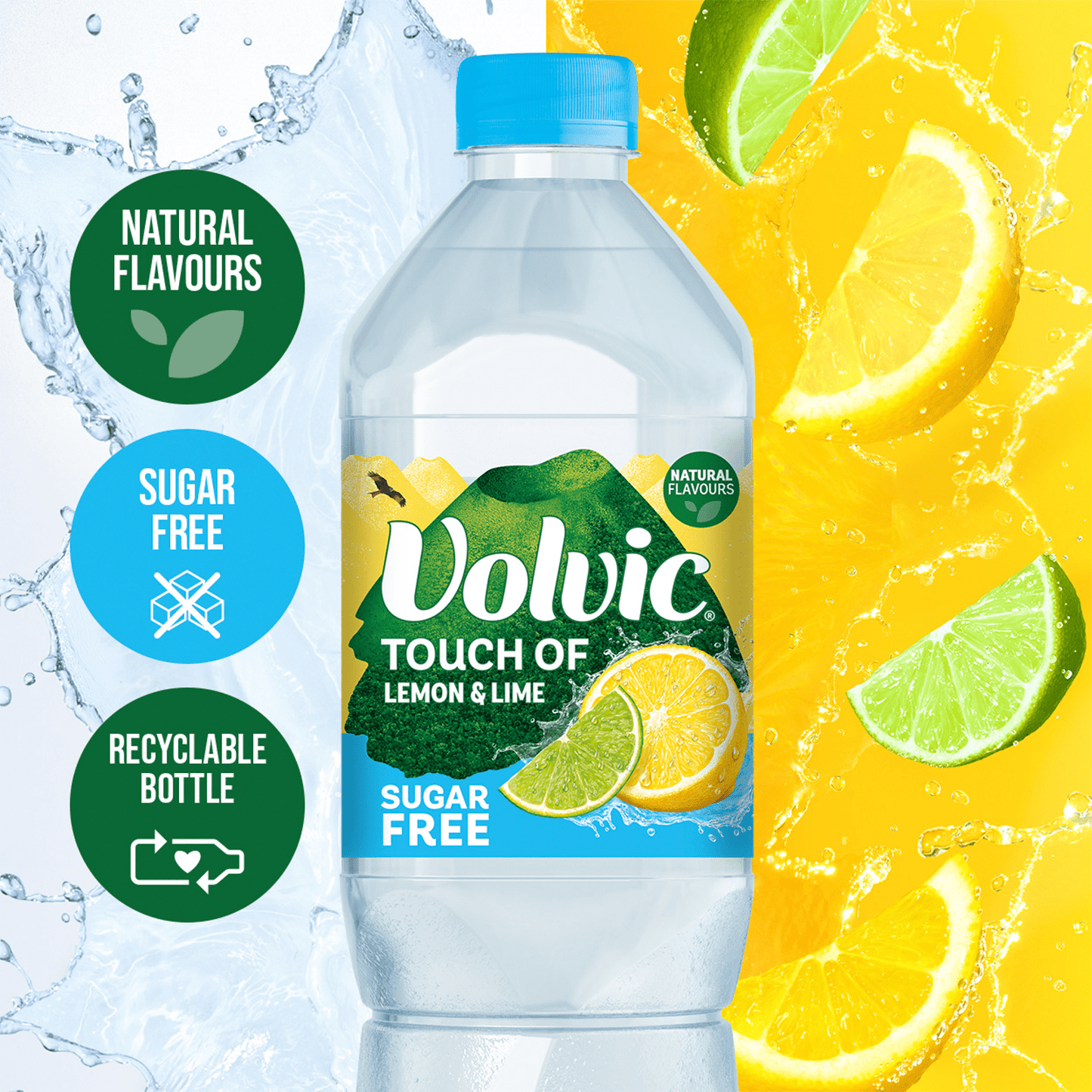 Volvic Touch of Lemon & Lime 1.5L - UK Food & Drink - 3057640316098