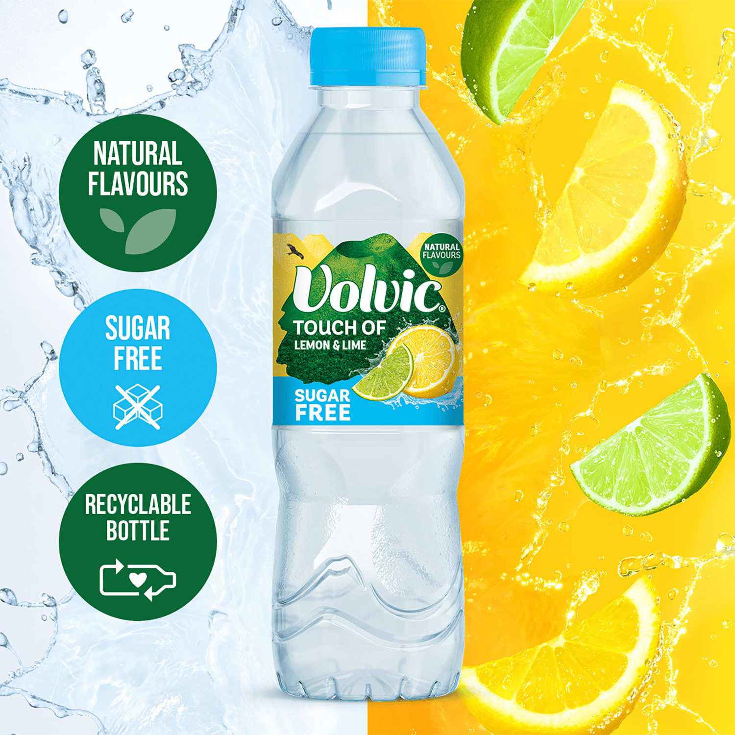 Volvic Touch of Lemon & Lime 500ml - UK Food & Drink - 3057640319723