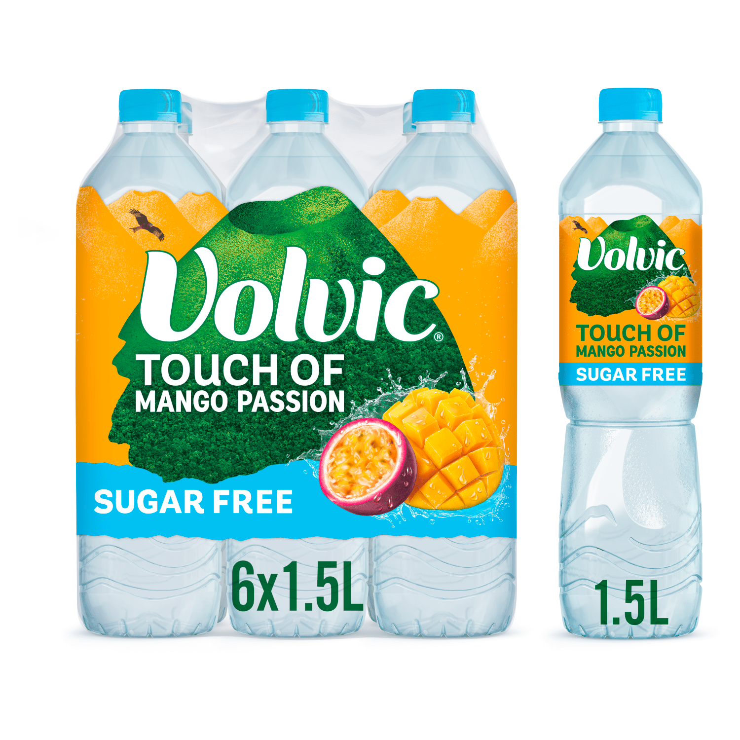 Volvic Touch of Mango Passion 1.5L - UK Food & Drink - 3057640535468