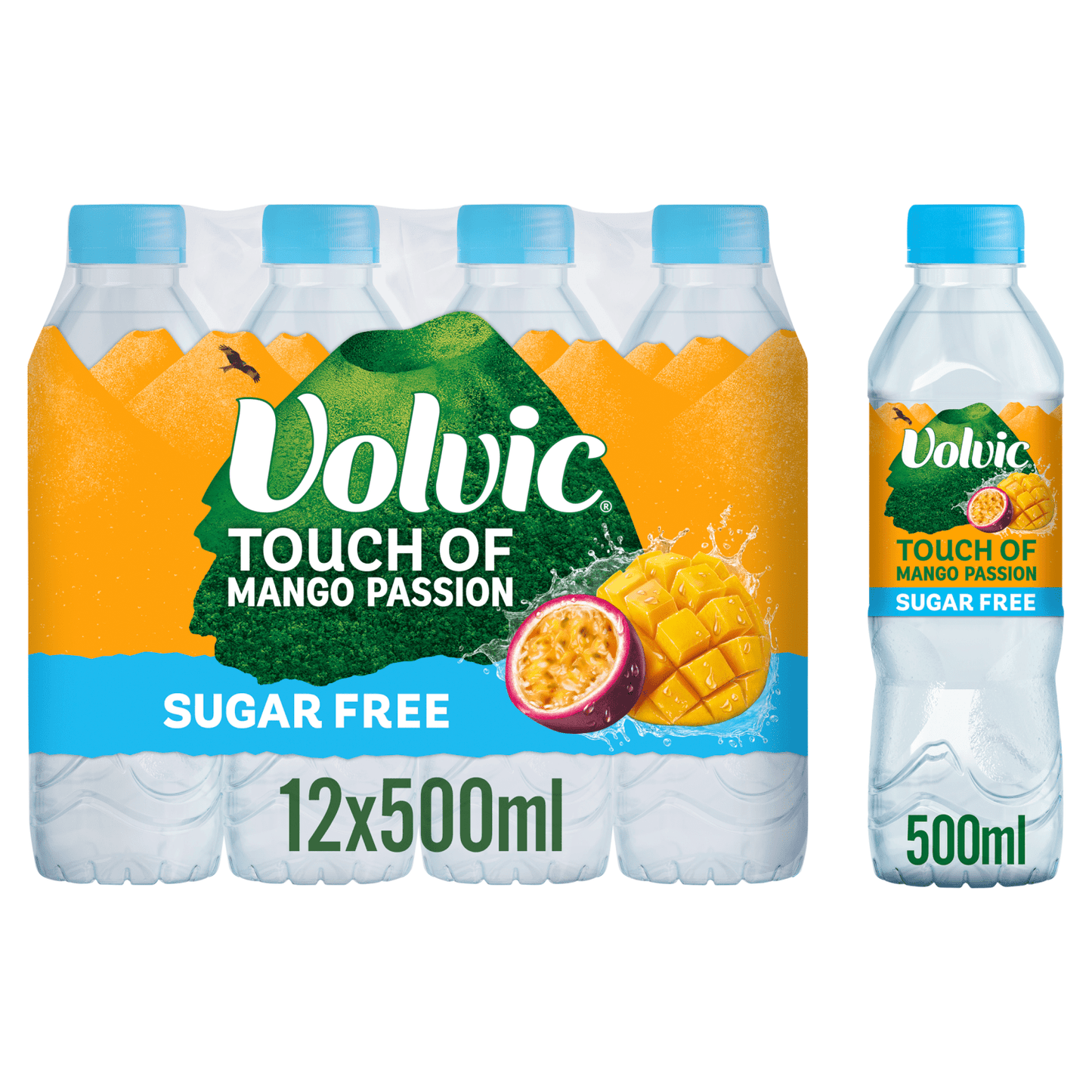 Volvic Touch of Mango Passion 500ml - UK Food & Drink - 3057640548598