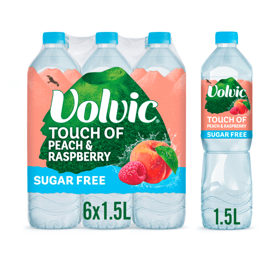 Volvic Touch of Peach & Raspberry 1.5L - UK Food & Drink - 3057640569043