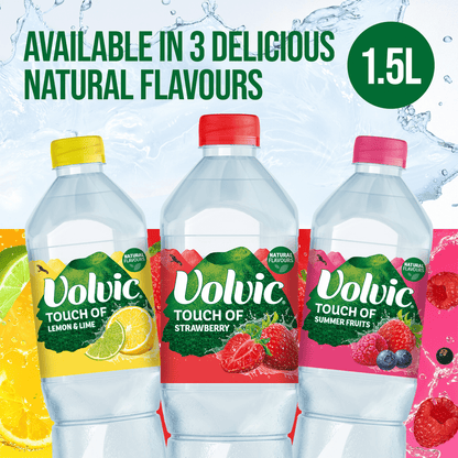 Volvic Touch of Strawberry 1.5L - UK Food & Drink - 3057640372858