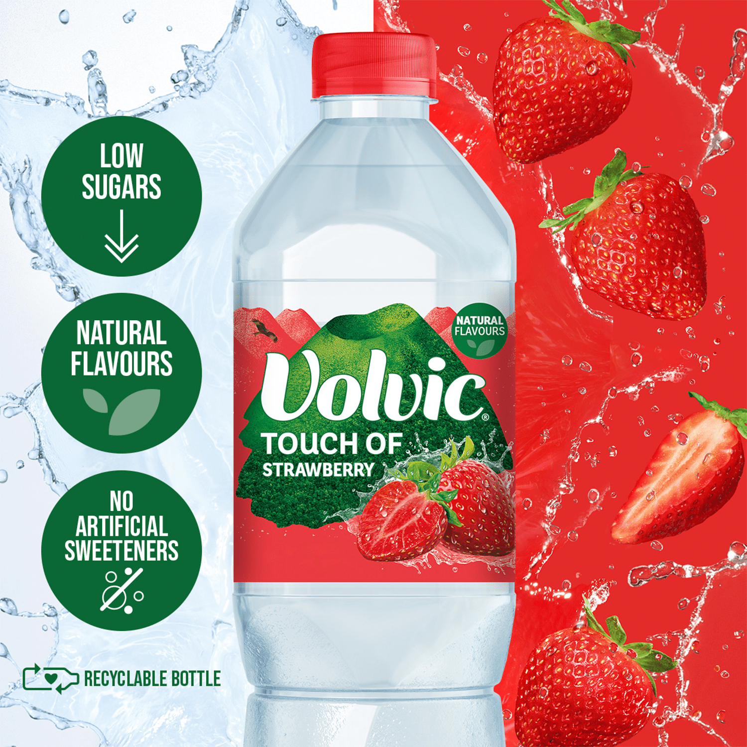 Volvic Touch of Strawberry 1.5L - UK Food & Drink - 3057640372858