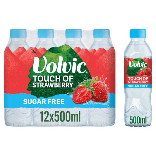 Volvic Touch of Strawberry 500ml - UK Food & Drink - 3057640319648