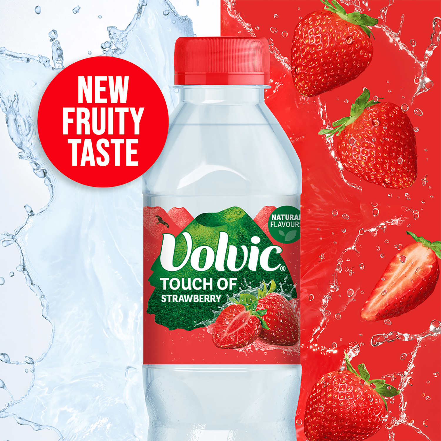 Volvic Touch of Strawberry 500ml - UK Food & Drink - 3057640372513