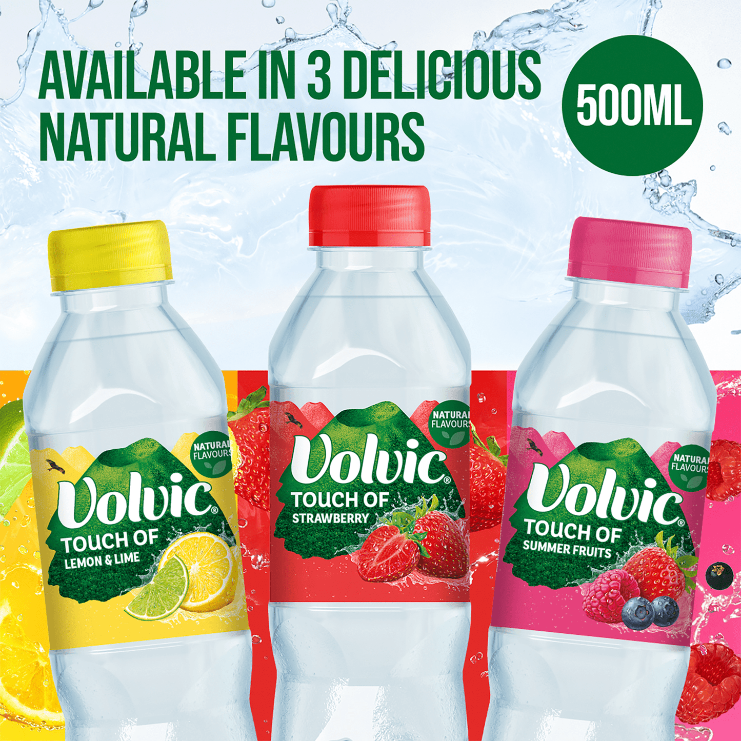 Volvic Touch of Strawberry 500ml - UK Food & Drink - 3057640372513