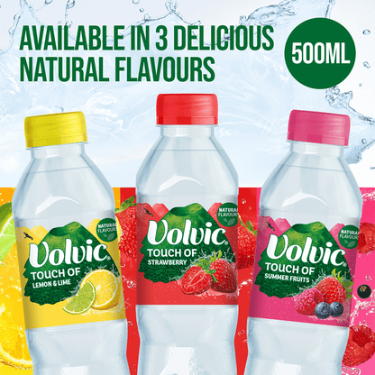 Volvic Touch of Strawberry 500ml - UK Food & Drink - 3057640372513