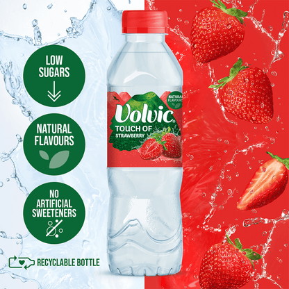 Volvic Touch of Strawberry 500ml - UK Food & Drink - 3057640372513