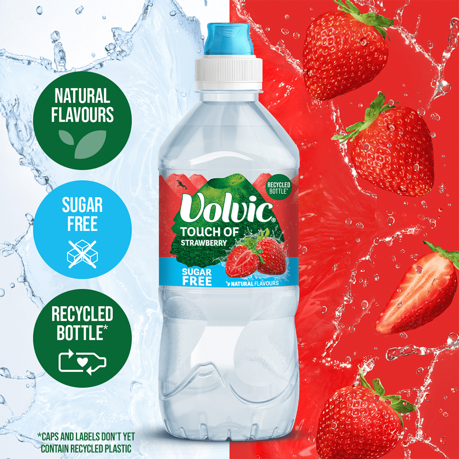 Volvic Touch of Strawberry 750ml - UK Food & Drink - 3057640510533
