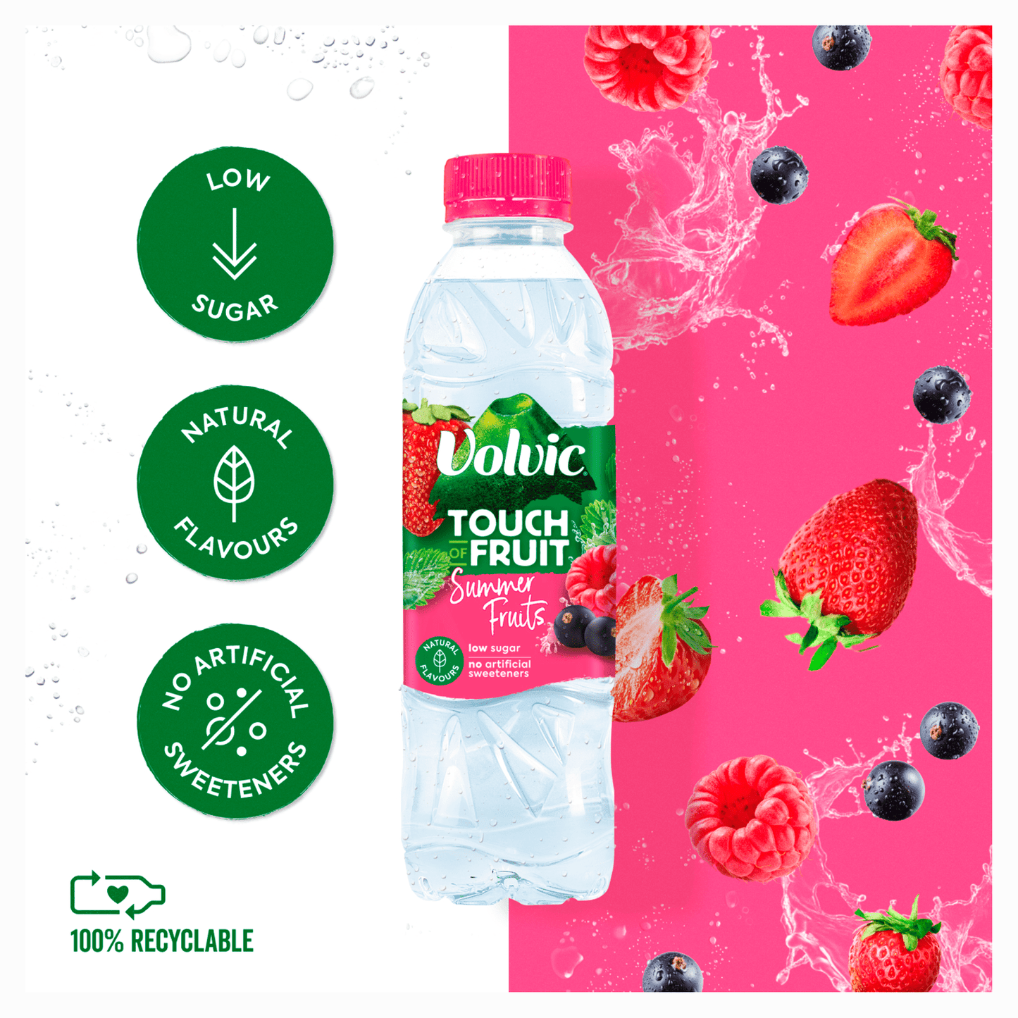 Volvic Touch of Summer Fruits 500ml - UK Food & Drink - 3057640407253