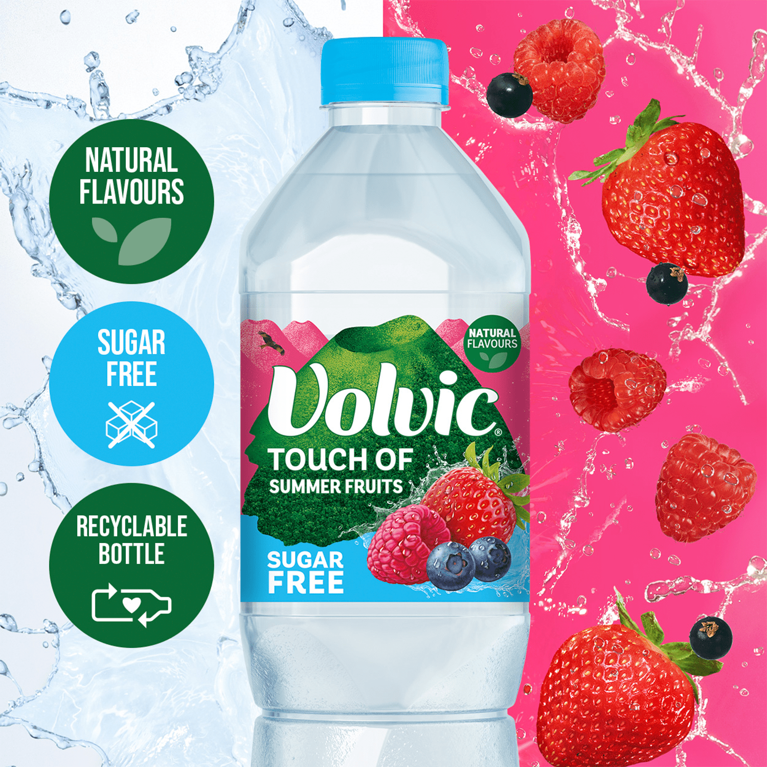 Volvic Touch of Summer Fruits Natural Flavours 1.5L - UK Food & Drink - 3057640494383