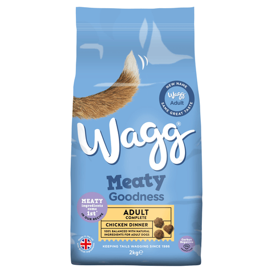 Wagg Meaty Goodness Adult Complete Chicken Dinner Dry Dog Food 2kg - UK Food & Drink - 5013919004958