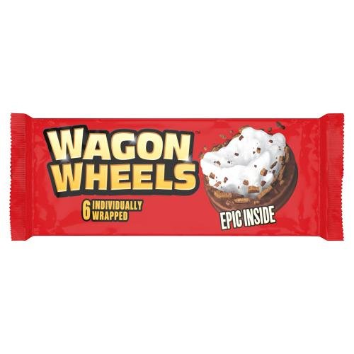 Wagon Wheels 6 Individually Wrapped - UK Food & Drink - 5010049001956