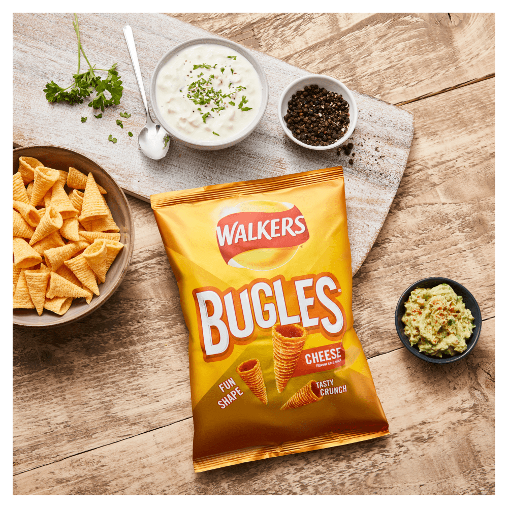 Walkers Bugles Cheese Sharing Snacks 110g - UK Food & Drink - 5000328541082