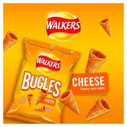 Walkers Bugles Cheese Sharing Snacks 110g - UK Food & Drink - 5000328541082