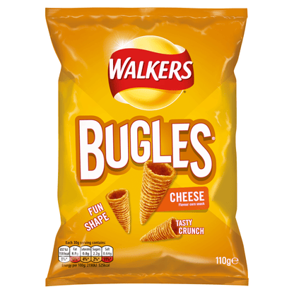 Walkers Bugles Cheese Sharing Snacks 110g - UK Food & Drink - 5000328541082