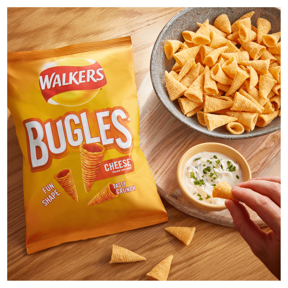 Walkers Bugles Cheese Sharing Snacks 110g - UK Food & Drink - 5000328541082