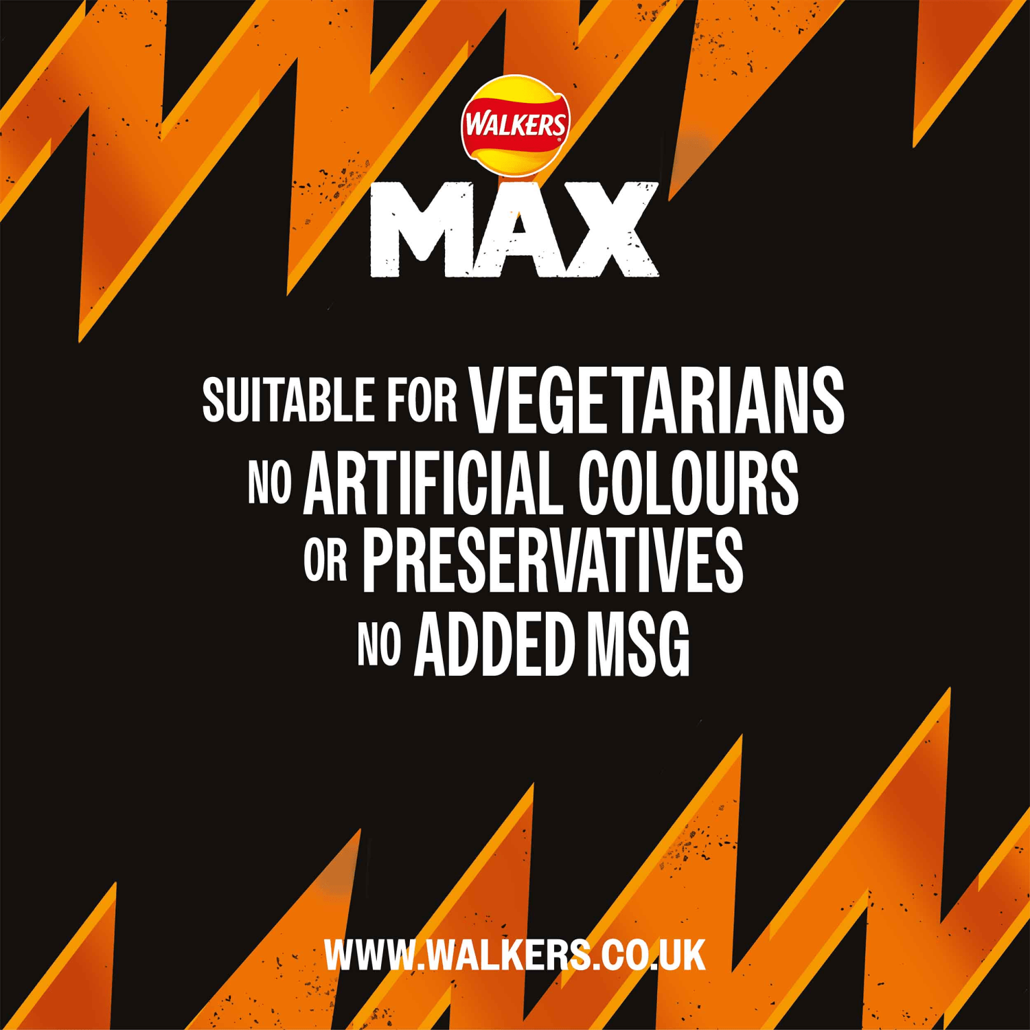 Walkers Max Punchy Paprika Multipack Crisps 6x27g - UK Food & Drink - 5000328908137