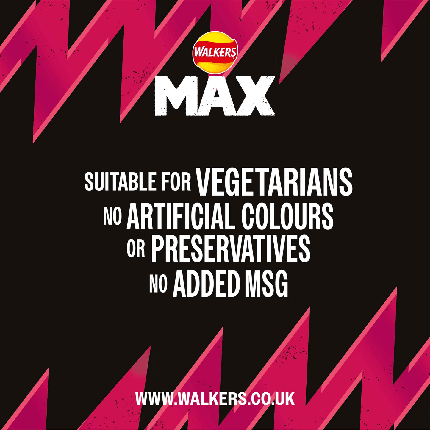 Walkers Max Strong Hot Chicken Wings Sharing Crisps 140g - UK Food & Drink - 5000328019406