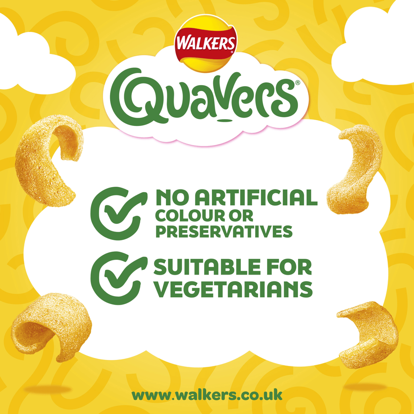 Walkers Quavers Cheese Snacks Crisps 34g - UK Food & Drink - 5000328529660