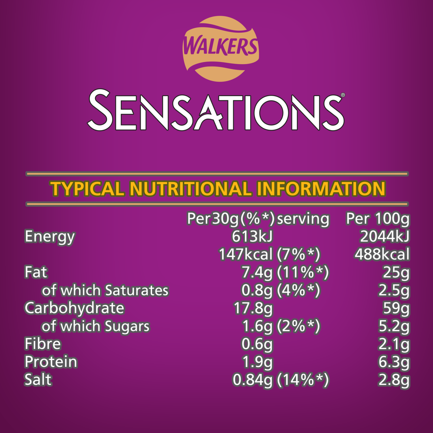 Walkers Sensations Mango & Chilli Chutney Sharing Poppadoms 82.5g - UK Food & Drink - 5000328806181
