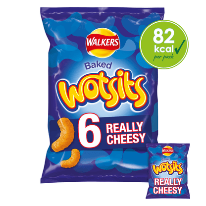 Walkers Wotsits Cheese 6 x 16.5g - UK Food & Drink - 5000328016672