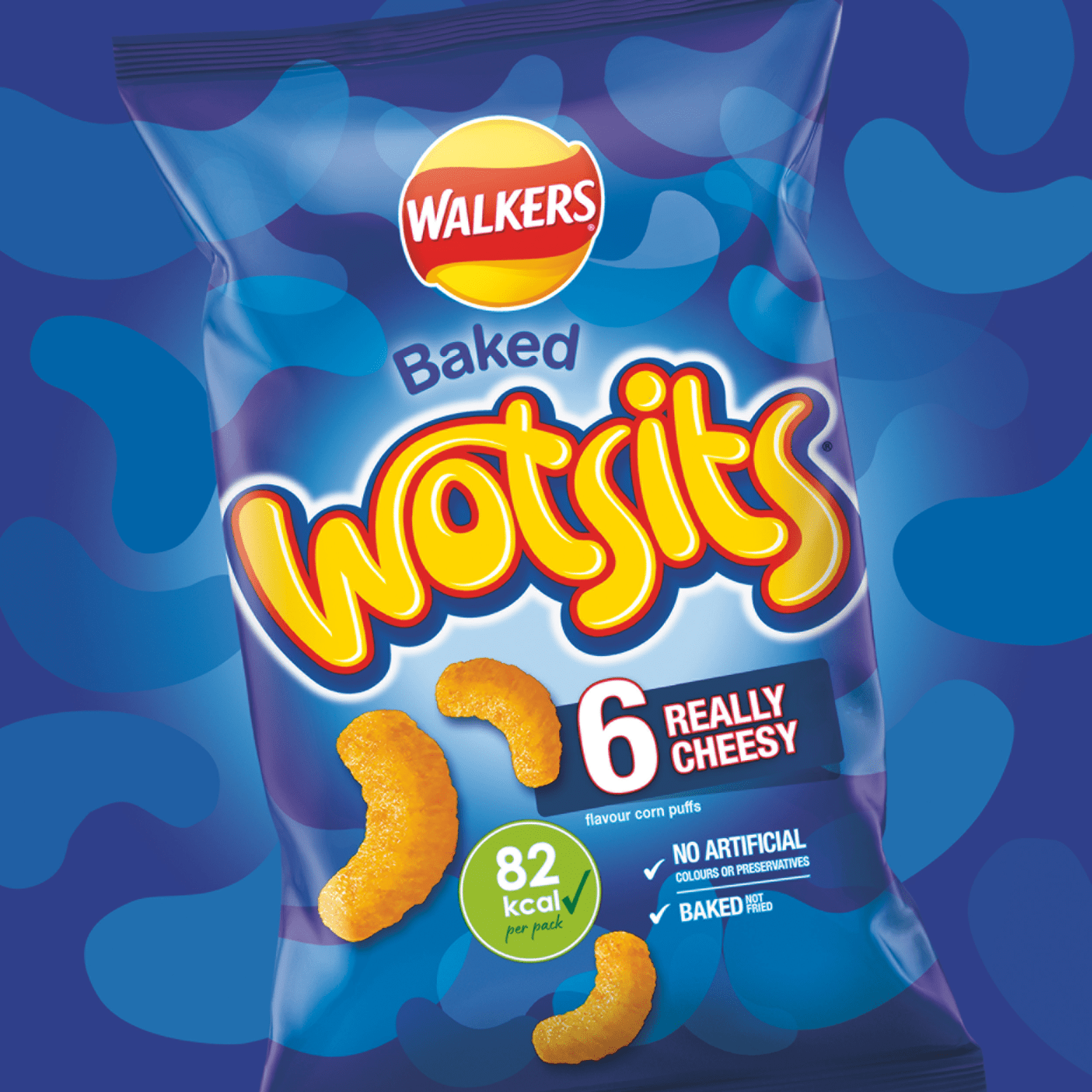Walkers Wotsits Cheese 6 x 16.5g - UK Food & Drink - 5000328016672