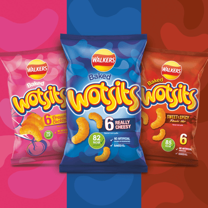 Walkers Wotsits Really Cheesy Snacks Crisps 22.5g - UK Food & Drink - 5000328590929