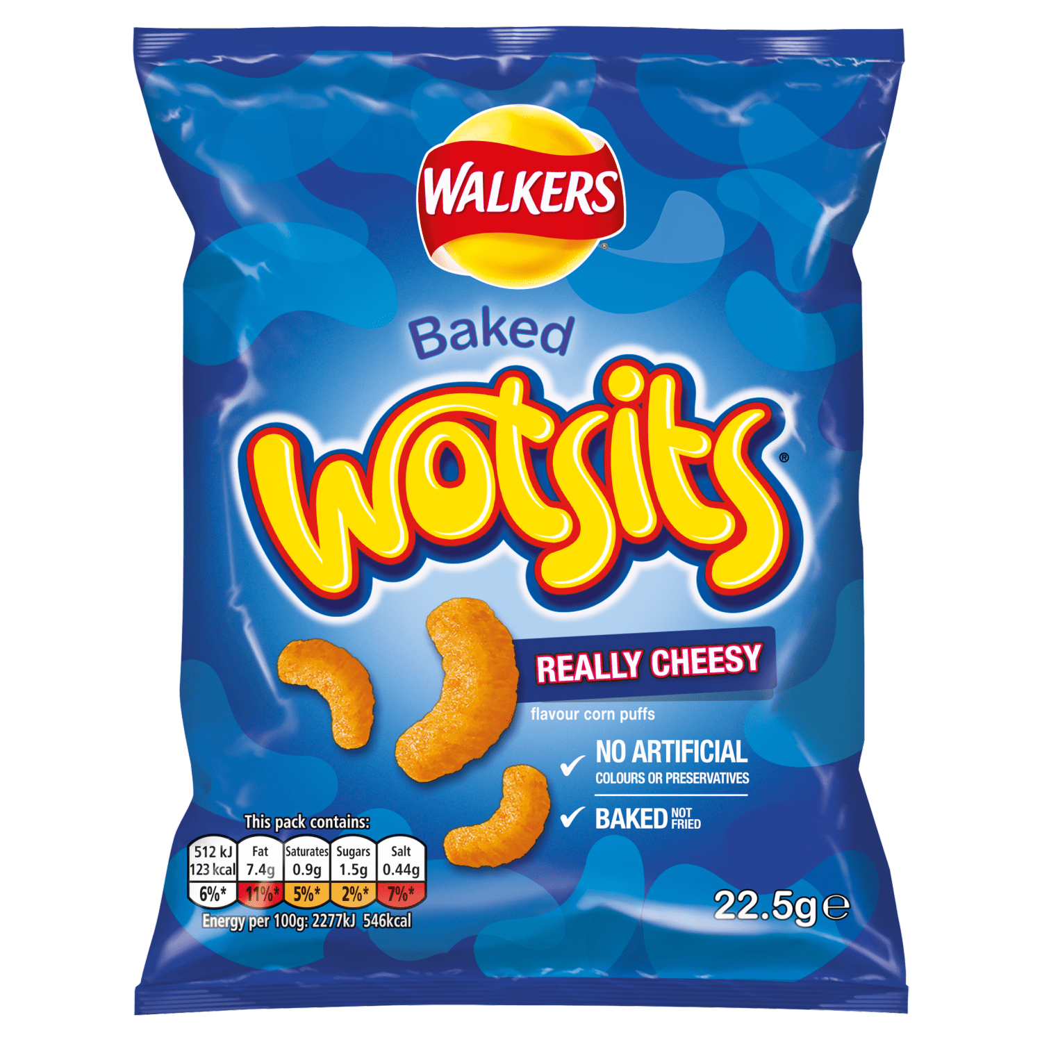 Walkers Wotsits Really Cheesy Snacks Crisps 22.5g - UK Food & Drink - 5000328590929