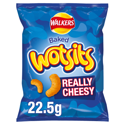 Walkers Wotsits Really Cheesy Snacks Crisps 22.5g - UK Food & Drink - 5000328590929
