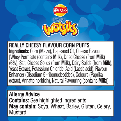 Walkers Wotsits Really Cheesy Snacks Crisps 36g - UK Food & Drink - 5000328530055