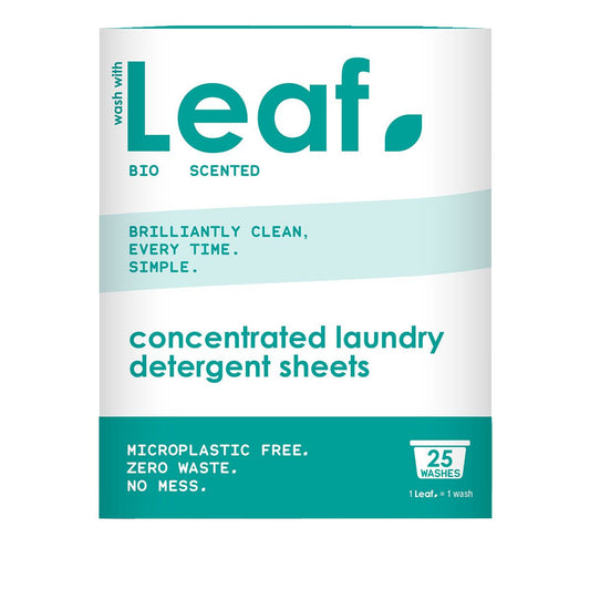 Wash With Leaf White Laundry Sheets 25 - UK Food & Drink - 5065003953116