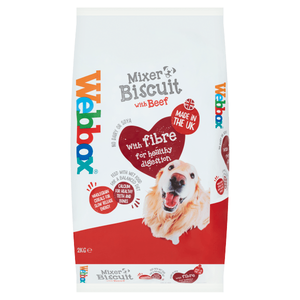 Webbox Mixer Biscuit with Beef 2kg - UK Food & Drink - 5012144004269
