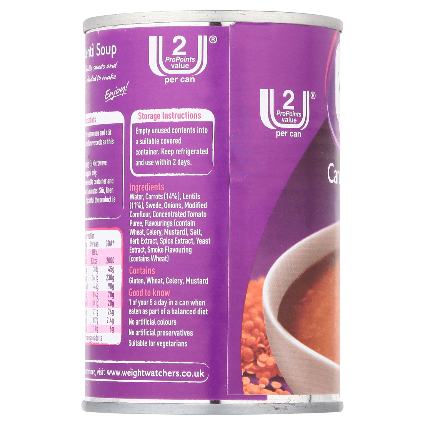 Weight Watchers from Heinz Carrot & Lentil Soup 295g - UK Food & Drink - 5000157003126