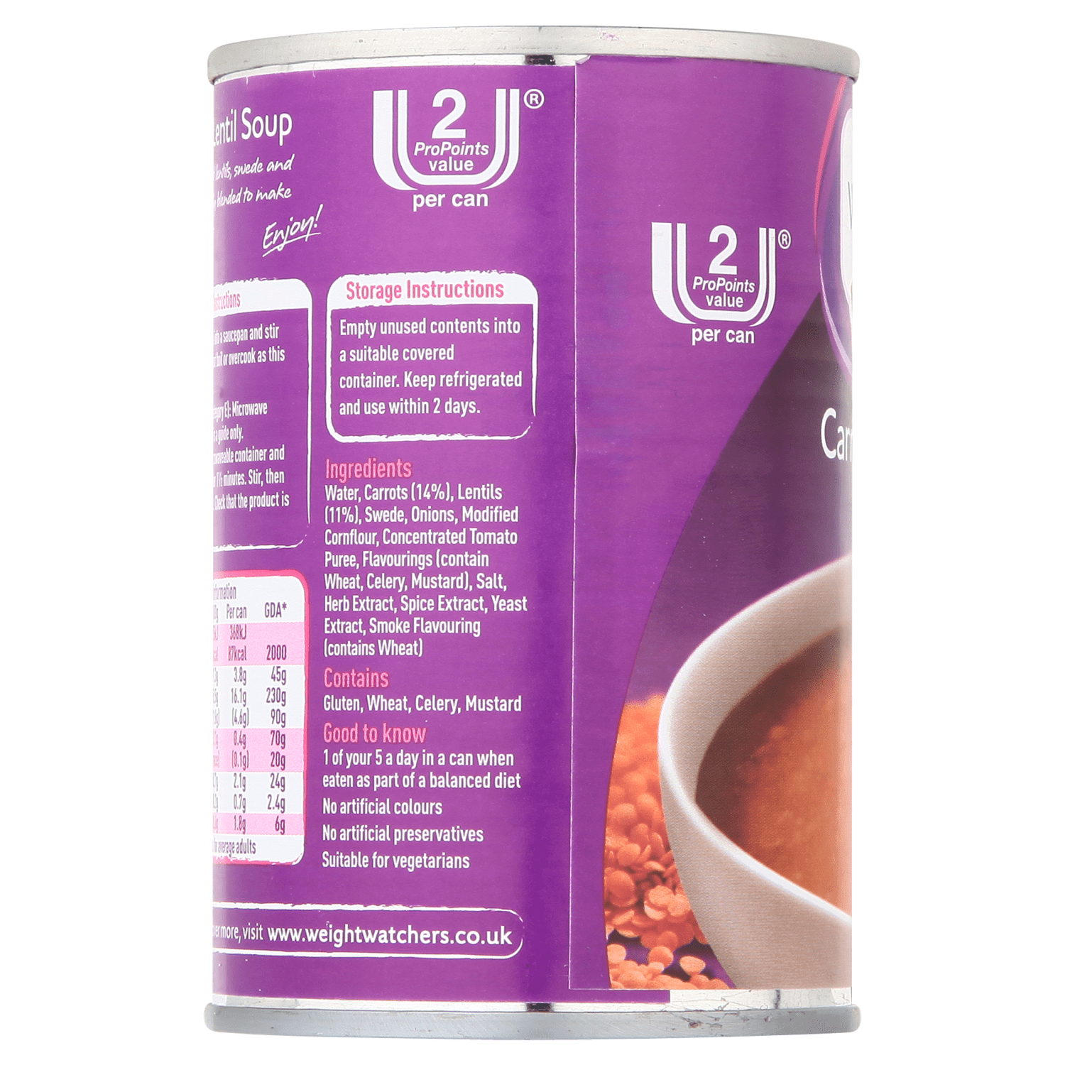 Weight Watchers from Heinz Carrot & Lentil Soup 295g - UK Food & Drink - 5000157003126