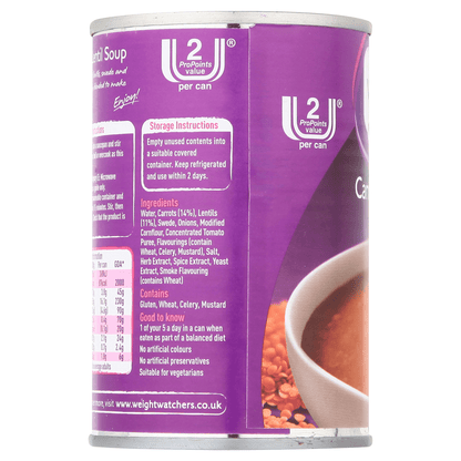 Weight Watchers from Heinz Carrot & Lentil Soup 295g - UK Food & Drink - 5000157003126