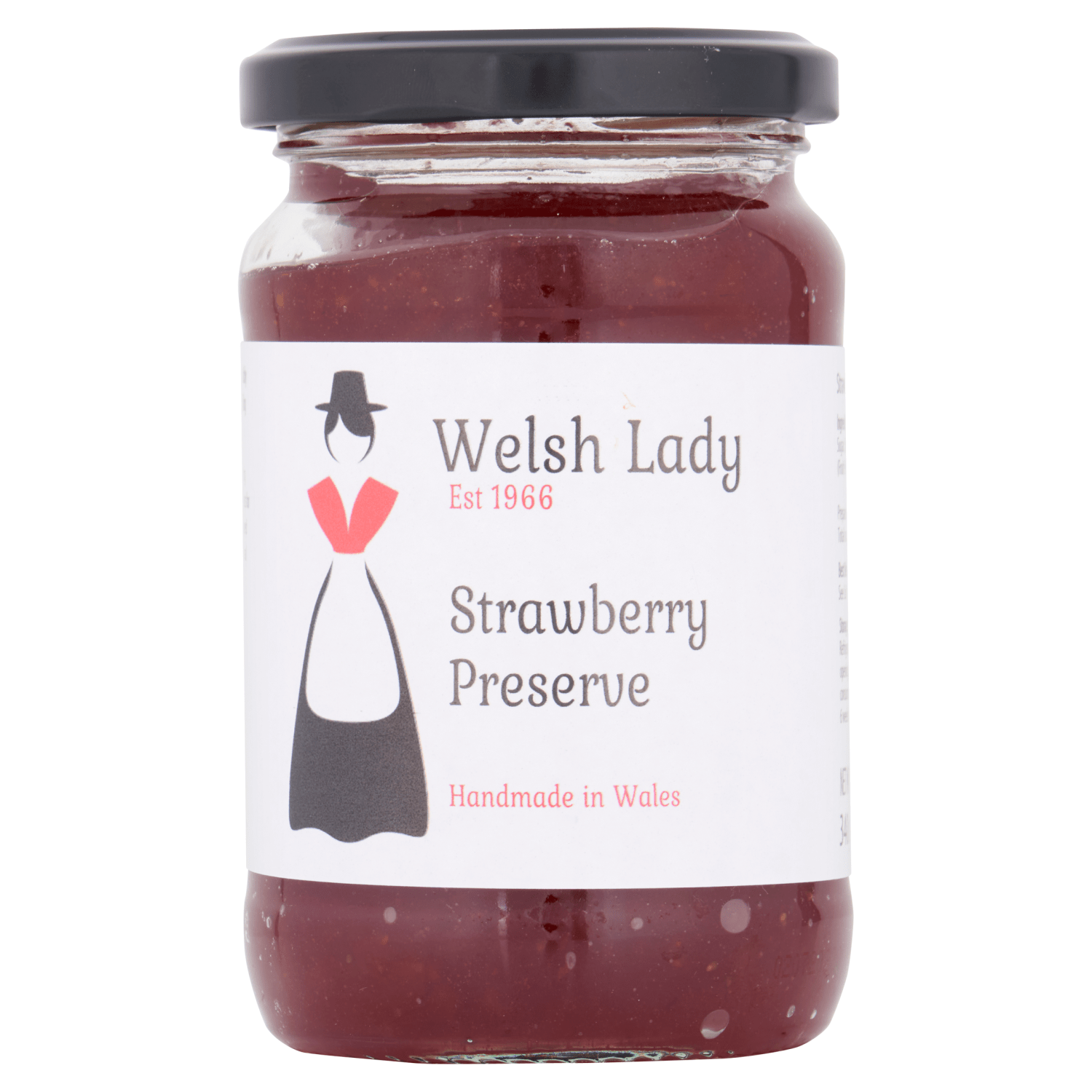 Welsh Lady Strawberry Preserve 340g - UK Food & Drink - 30712000357