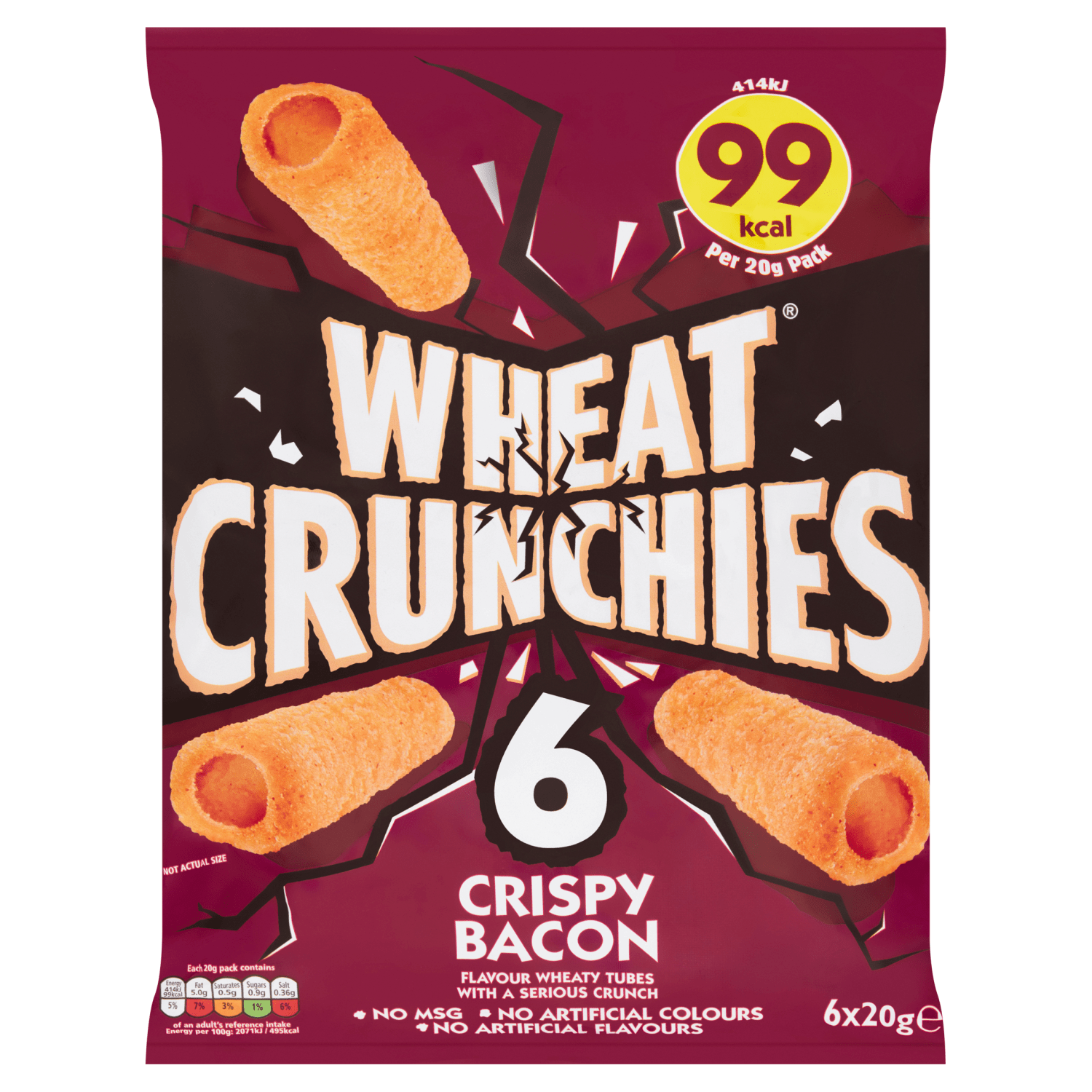 Wheat Crunchies Crispy Bacon 6 x 20g - UK Food & Drink - 5000237131763