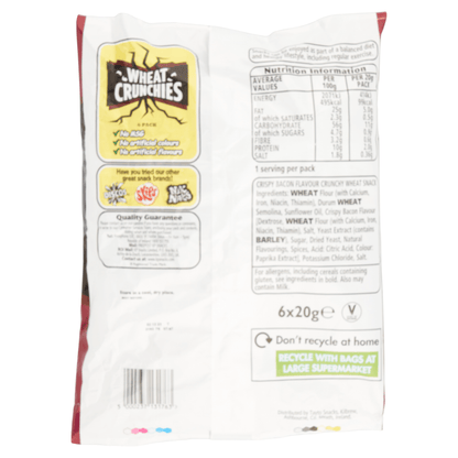 Wheat Crunchies Crispy Bacon 6 x 20g - UK Food & Drink - 5000237131763