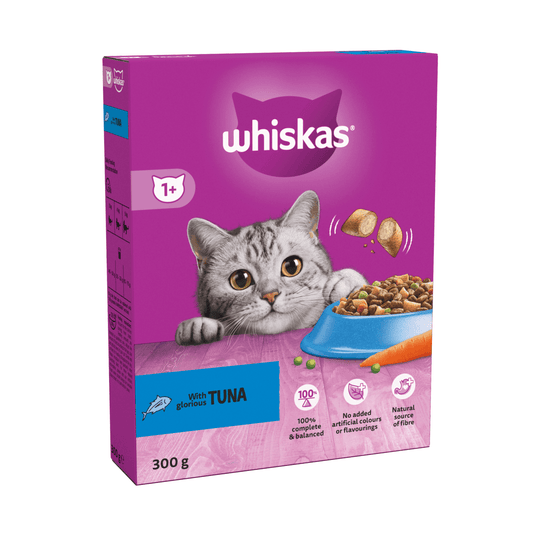 Whiskas 1+ Tuna Adult Dry Cat Food¬†300g - UK Food & Drink - 5900951305672