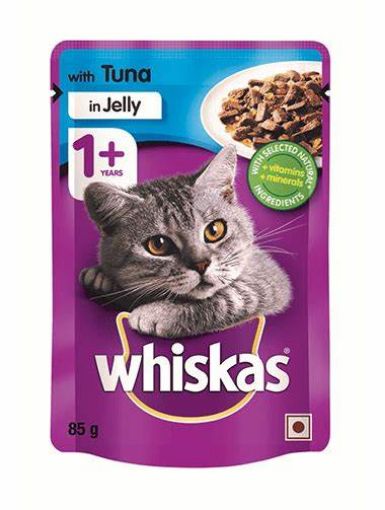 Whiskas 1+ with Tuna in Jelly 85g - UK Food & Drink - 3065890155145