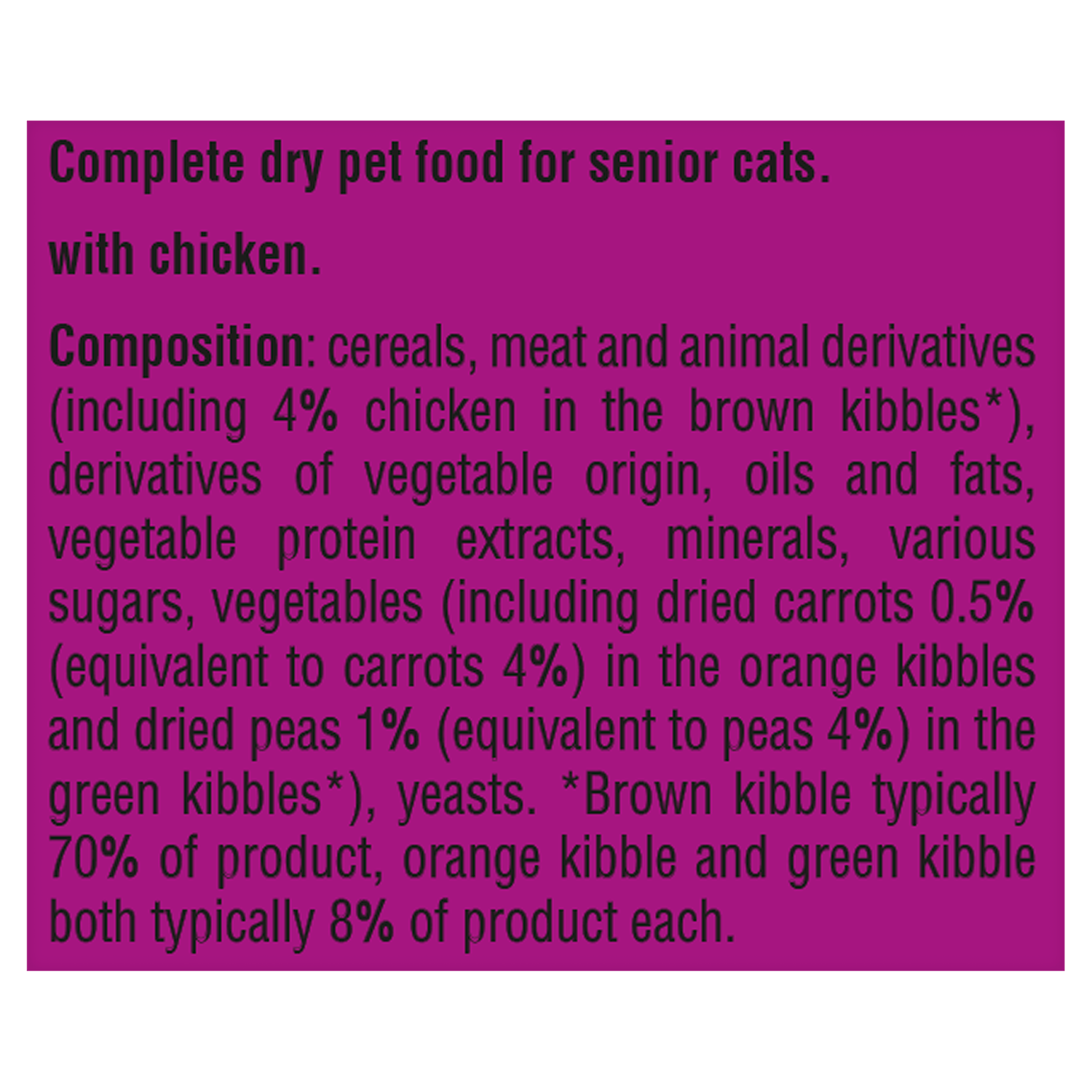 Whiskas 7+ Chicken Adult Dry Cat Food 800g - UK Food & Drink - 5900951305573