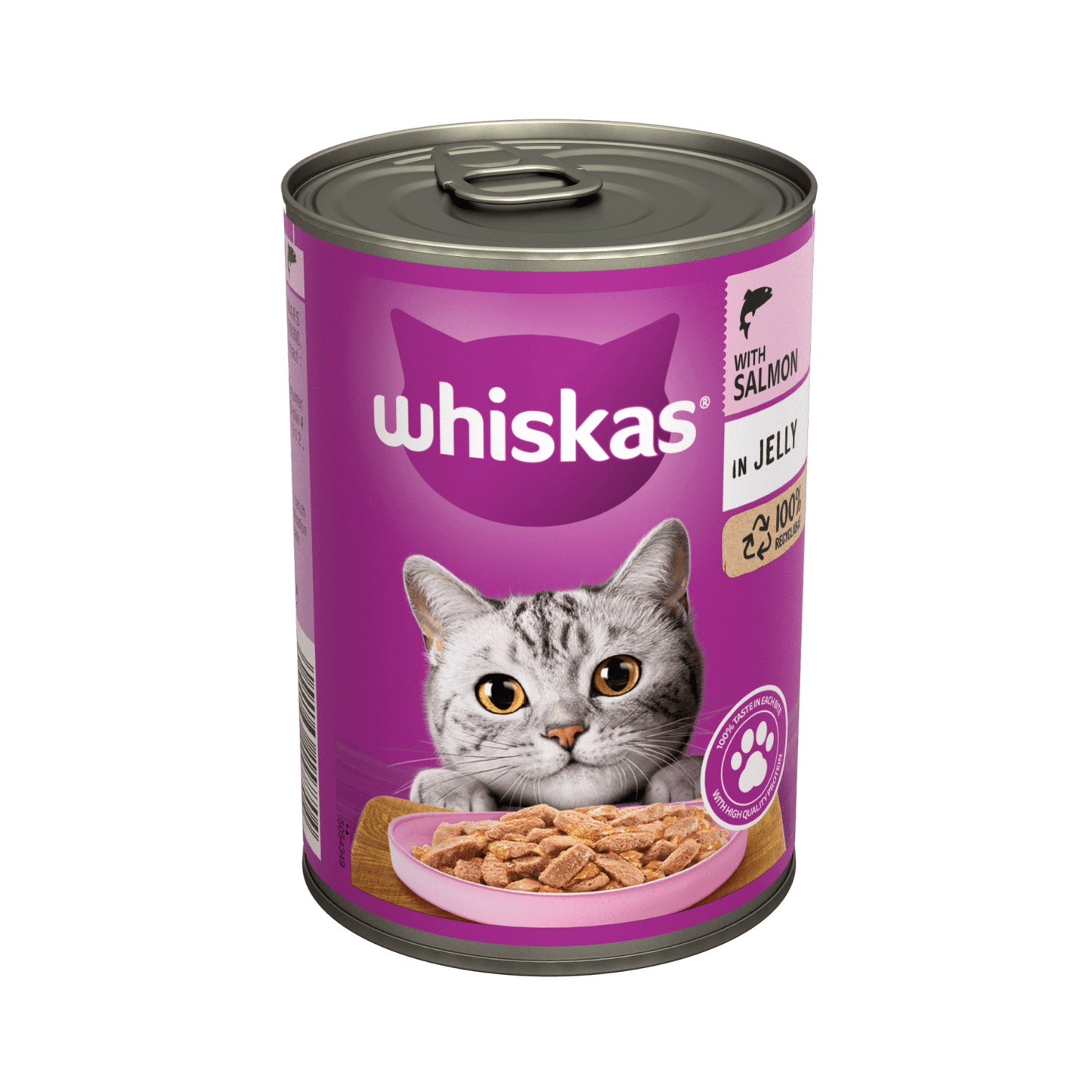 Whiskas Adult Wet Cat Food Salmon in Jelly Tin 400g - UK Food & Drink - 5000166157704