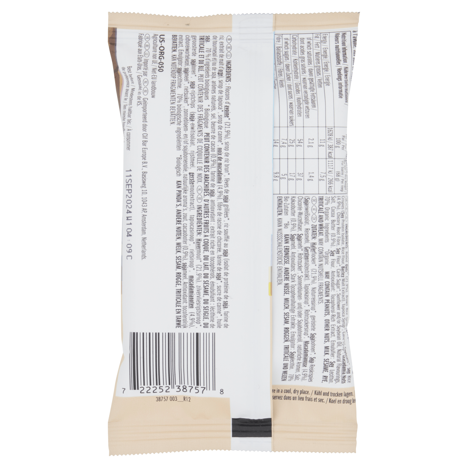 White Choc Macadamia Bar - UK Food & Drink - 722252387578