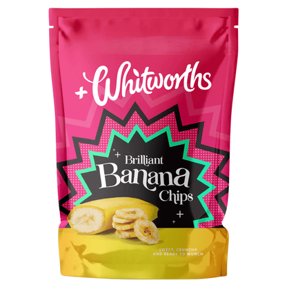 Whitworths Brilliant Banana Chips 150g - UK Food & Drink - 5000234054478